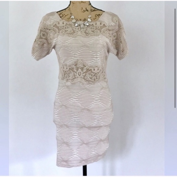 •Free People• crochet inset bodycon dress - Picture 2 of 5